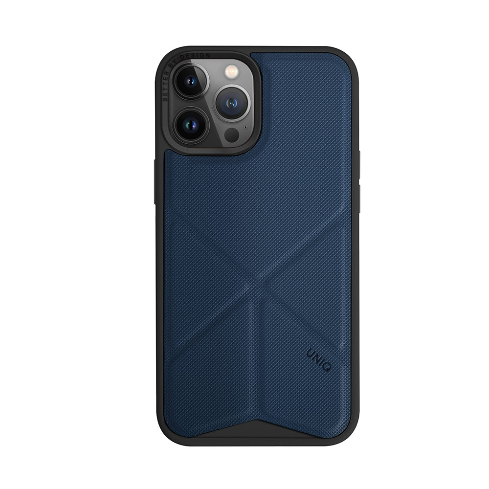 Picture of Apple iPhone 14 Pro 6.1 Case | Uniq MagClick Transforma Drop Protection Stand Case Magsafe Compatible for iPhone 14 Pro 6.1 (Electric Blue)