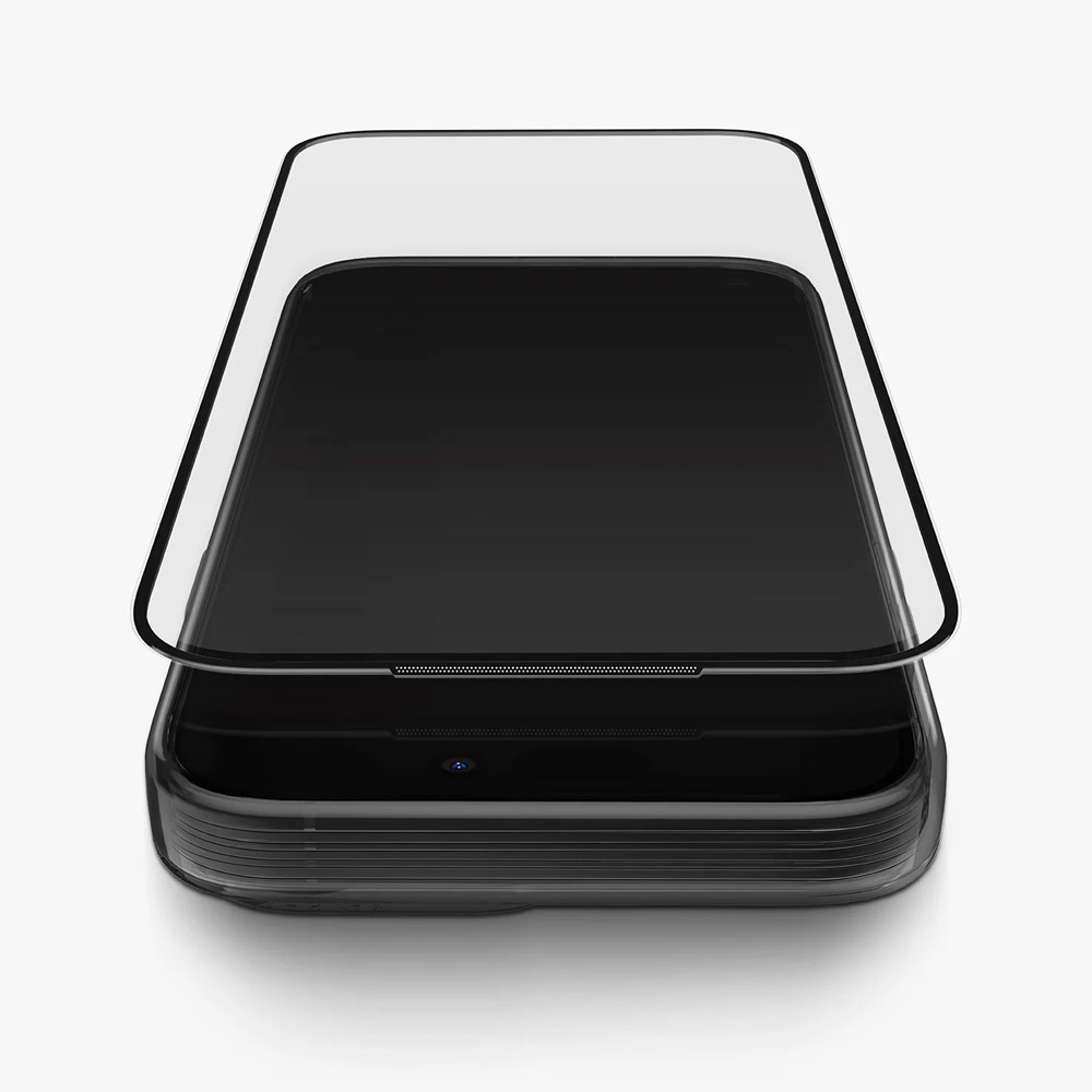 Picture of Apple iPhone Air 6.5 Screen Protector | Uniq Optix Covex Matte Anti Glare Tempered Glass Screen Protector with Installation Helper Kit for iPhone Air 6.5 (Matte)