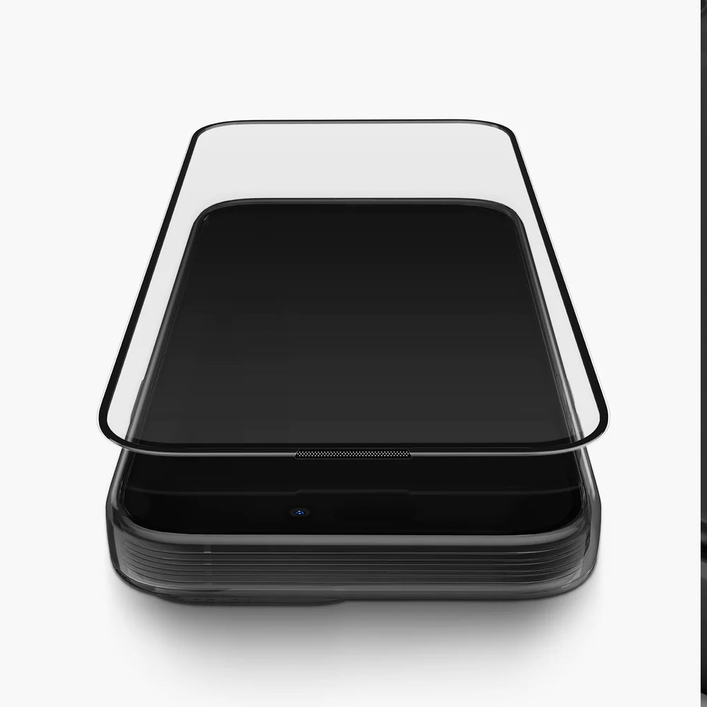 Picture of Apple iPhone 15 Pro 6.1 Screen Protector | Uniq Optix Vivid HD Clear 2.85D Tempered Glass Screen Protector with Installation Helper Kit for iPhone 15 Pro 6.1 (HD Clear)