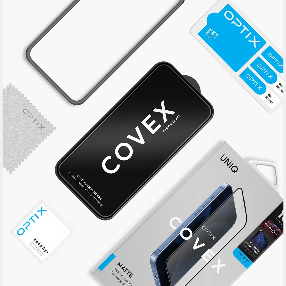 Picture of Apple iPhone 18 Pro Screen Protector | Uniq Optix Covex Matte Tempered Glass Screen Protector for iPhone 18 Pro - Matte