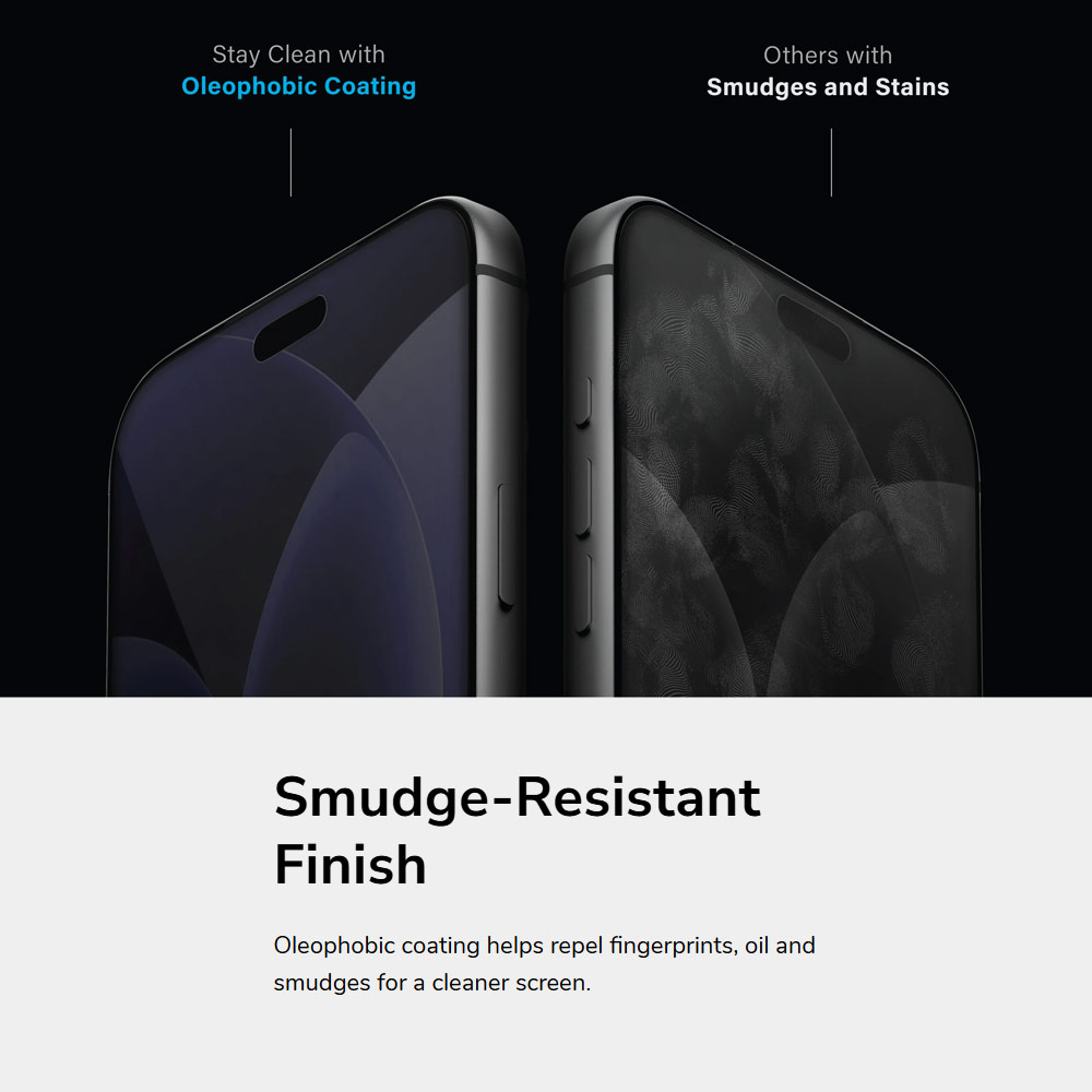 Picture of Apple iPhone 18 Pro Max Screen Protector | Uniq Optix Covex Privacy Anti-Glare Tempered Glass Screen Protector for iPhone 18 Pro Max  - 2 Way Privacy Anti-Glare