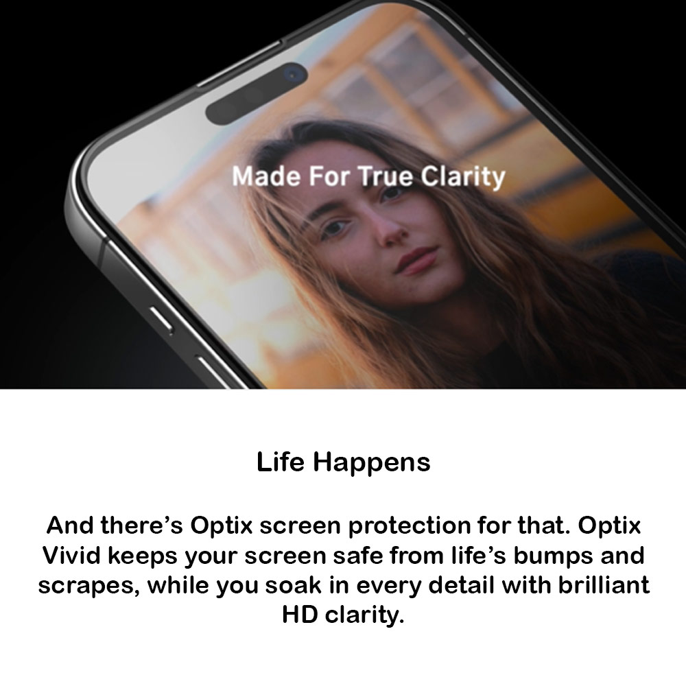 Picture of Apple iPhone 16 Pro Max 6.9 Screen Protector | Uniq Optix Vivid Tempered Glass Screen Protector with Installation Helper Kit for iPhone 16 Pro Max 6.9 (Clear)