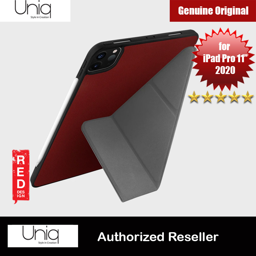 Picture of Uniq Transforma Rigor Protection Flip and Standable Case for Apple iPad Pro 11 2nd 2020 (Red) Apple iPad Pro 11 2nd gen 2020- Apple iPad Pro 11 2nd gen 2020 Cases, Apple iPad Pro 11 2nd gen 2020 Covers, iPad Cases and a wide selection of Apple iPad Pro 11 2nd gen 2020 Accessories in Malaysia, Sabah, Sarawak and Singapore 
