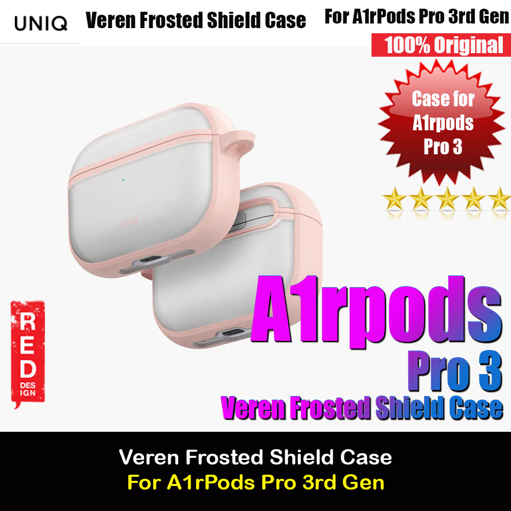Picture of Uniq Veren Frosted Shield Case for Airpods Pro 3 3rd Gen 2025 (Pink) Apple Airpods Pro 3- Apple Airpods Pro 3 Cases, Apple Airpods Pro 3 Covers, iPad Cases and a wide selection of Apple Airpods Pro 3 Accessories in Malaysia, Sabah, Sarawak and Singapore 