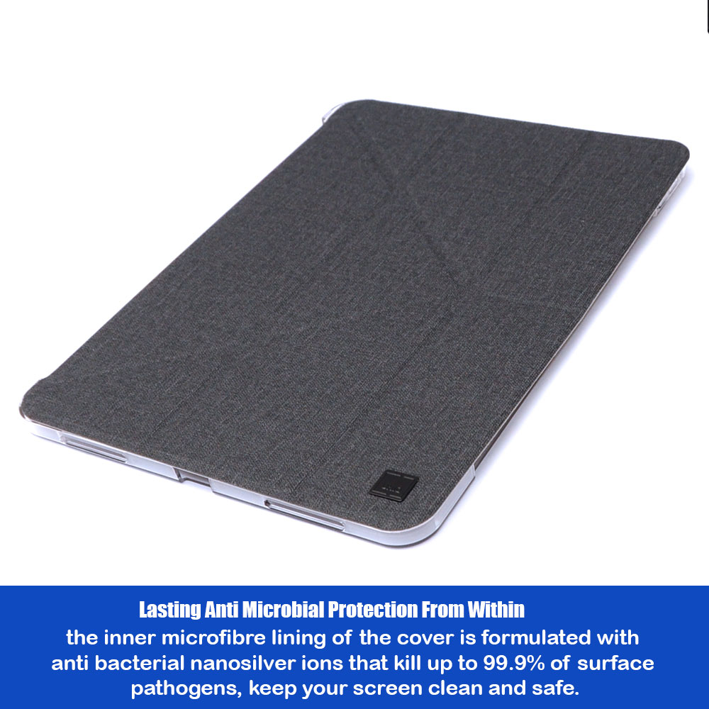 Picture of Apple iPad Air 10.9 2020 Case | Uniq Yorker Kanvas Protection Flip and Standable Case for Apple iPad Air 10.9" 2020 (Black)