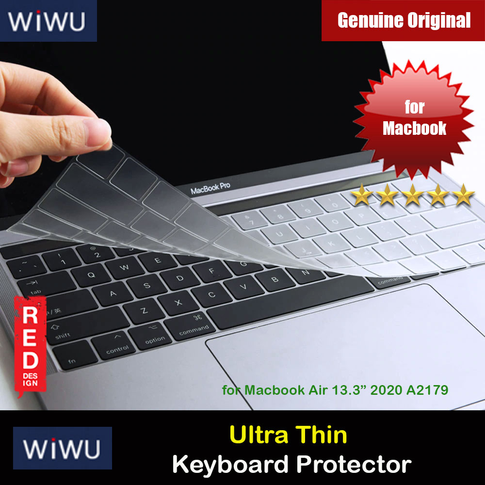 Picture of WIWU High Transparency Ultra Thin Keyboard Cover Protector for Macbook Air 13" 2020 A2179 M1 A2337 Red Design- Red Design Cases, Red Design Covers, iPad Cases and a wide selection of Red Design Accessories in Malaysia, Sabah, Sarawak and Singapore 