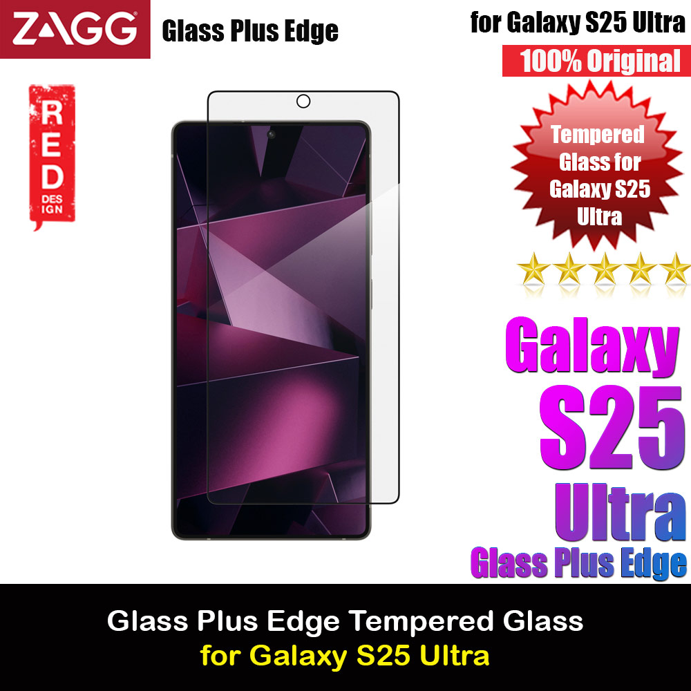 Picture of Zagg Galaxy S25 Ultra Tempered Glass Screen Protector Glass Plus Edge (Clear) Samsung Galaxy S25 Ultra- Samsung Galaxy S25 Ultra Cases, Samsung Galaxy S25 Ultra Covers, iPad Cases and a wide selection of Samsung Galaxy S25 Ultra Accessories in Malaysia, Sabah, Sarawak and Singapore 