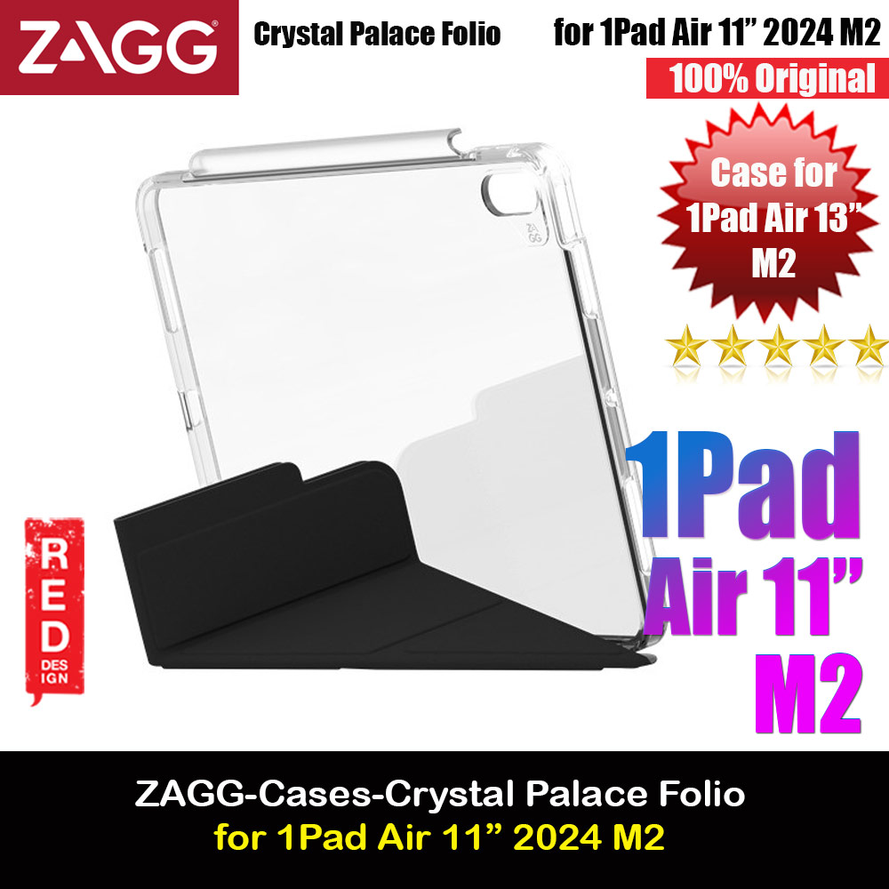 Picture of Zagg Crystal Palace Folio Protection Flip Stand Case for iPad Air 11 M2 2024 (Black) Apple iPad Air 11 M2 2024- Apple iPad Air 11 M2 2024 Cases, Apple iPad Air 11 M2 2024 Covers, iPad Cases and a wide selection of Apple iPad Air 11 M2 2024 Accessories in Malaysia, Sabah, Sarawak and Singapore 