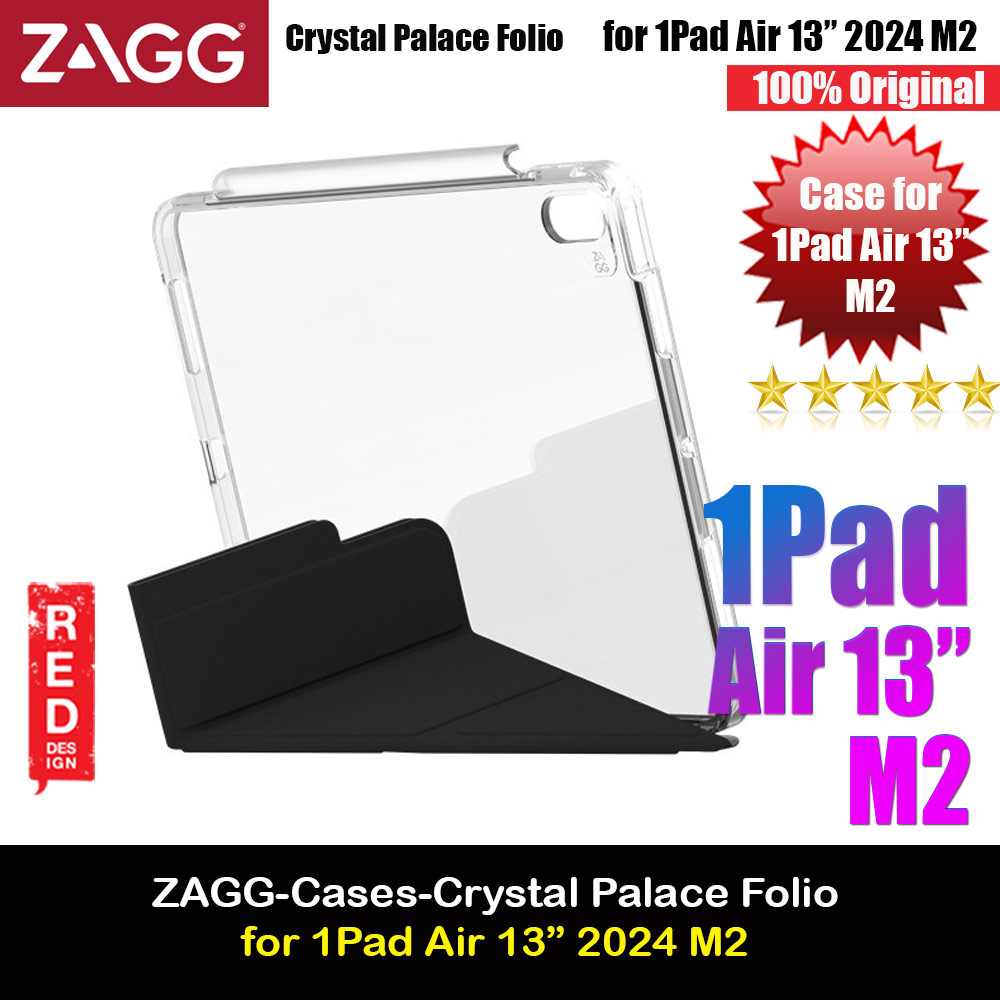 Picture of Zagg Crystal Palace Folio Protection Flip Stand Case for iPad Air 13 M2 2024 (Black) Apple iPad Air 13  M2 2024- Apple iPad Air 13  M2 2024 Cases, Apple iPad Air 13  M2 2024 Covers, iPad Cases and a wide selection of Apple iPad Air 13  M2 2024 Accessories in Malaysia, Sabah, Sarawak and Singapore 