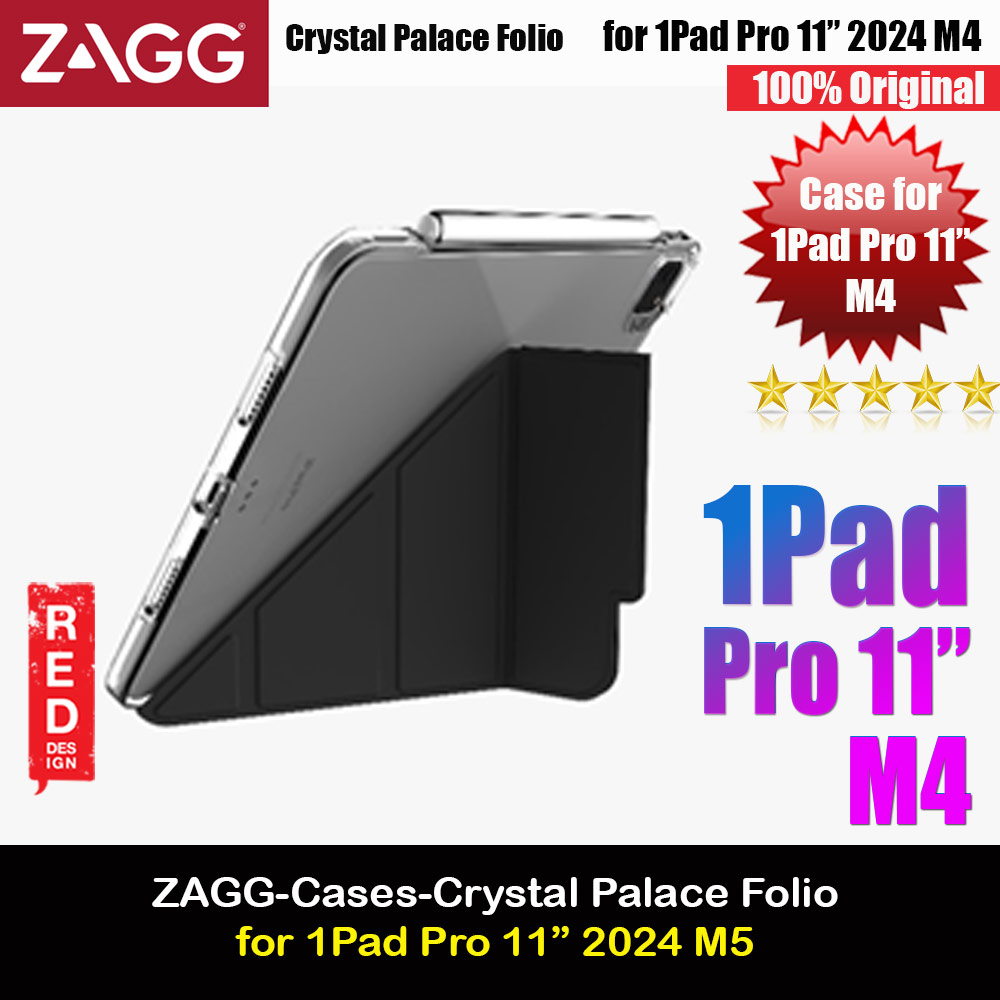Picture of Zagg Crystal Palace Folio Protection Flip Stand Case for iPad Pro 11 M4 2024 (Black) Apple iPad Pro 11 M4 2024- Apple iPad Pro 11 M4 2024 Cases, Apple iPad Pro 11 M4 2024 Covers, iPad Cases and a wide selection of Apple iPad Pro 11 M4 2024 Accessories in Malaysia, Sabah, Sarawak and Singapore 