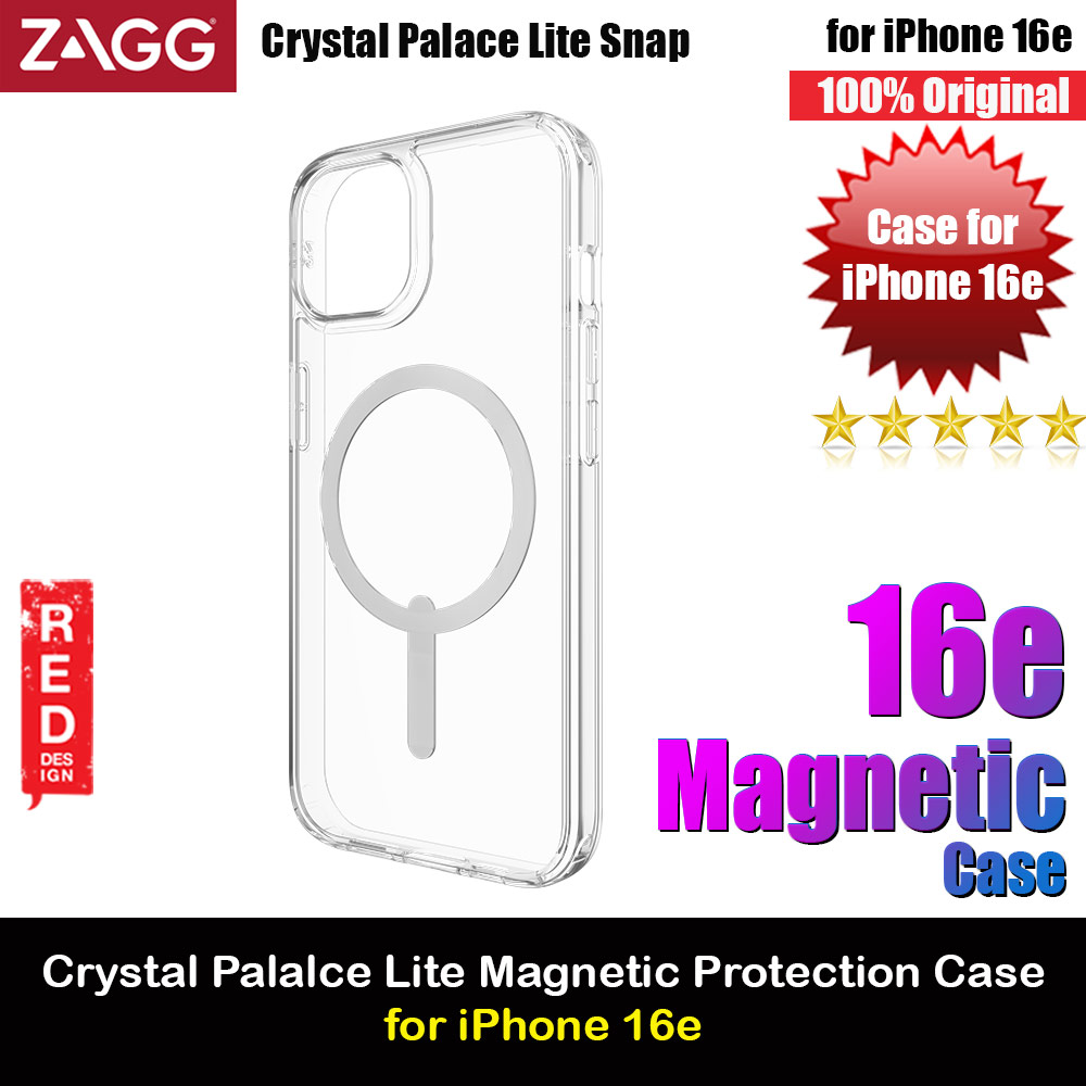 Picture of Zagg Crystal Palace Lite Snap Clear Protection Case for iPhone 16e (Clear) Apple iPhone 13 6.1- Apple iPhone 13 6.1 Cases, Apple iPhone 13 6.1 Covers, iPad Cases and a wide selection of Apple iPhone 13 6.1 Accessories in Malaysia, Sabah, Sarawak and Singapore 