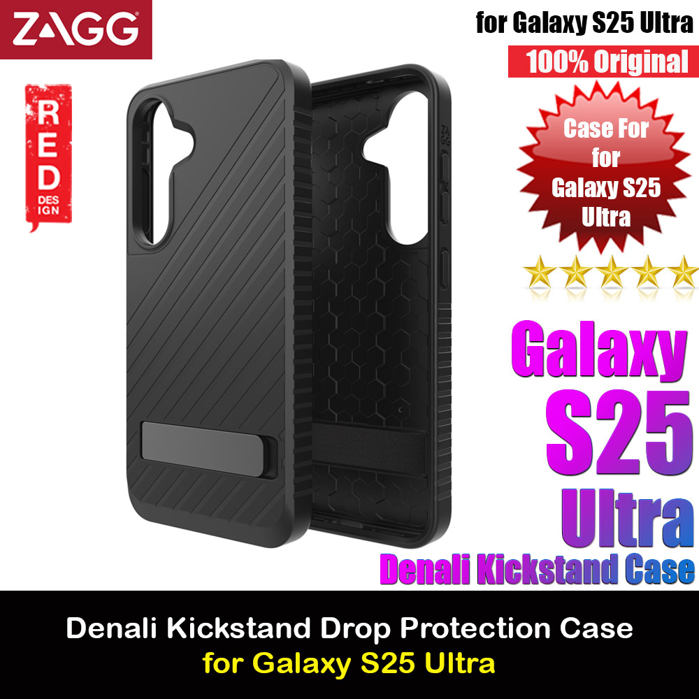 Picture of Zagg Denali Kickstand Drop Protection Case Case for Galaxy S25 Ultra (Black) Samsung Galaxy S25 Ultra- Samsung Galaxy S25 Ultra Cases, Samsung Galaxy S25 Ultra Covers, iPad Cases and a wide selection of Samsung Galaxy S25 Ultra Accessories in Malaysia, Sabah, Sarawak and Singapore 