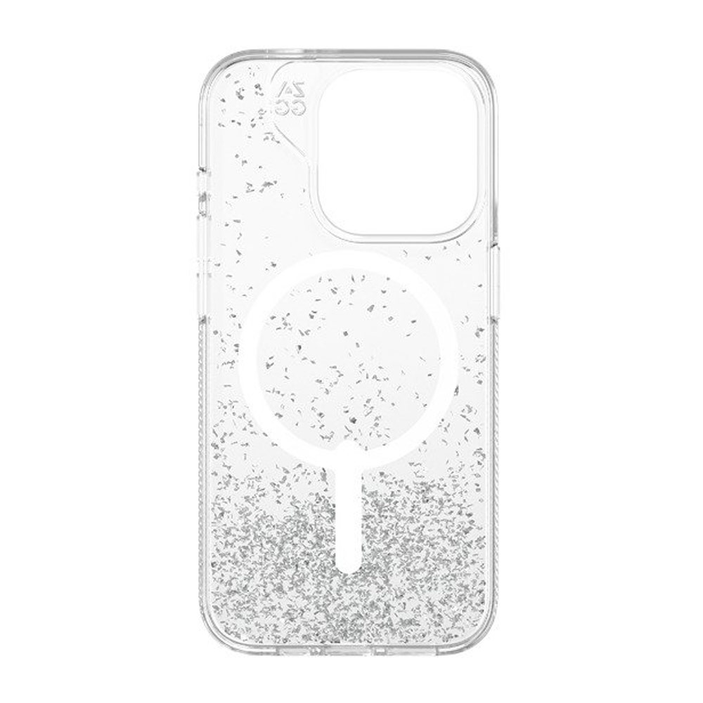 Picture of Apple iPhone 15 Pro 6.1 Case | Zagg Essential Sparkling Glitter Snap Magnetic Drop Protection Case for iPhone 15 Pro 6.1 (Matte)