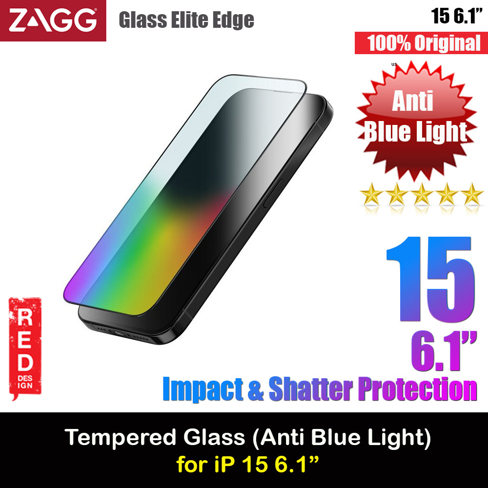 Picture of Zagg Glass Elite Edge RPF30 VG AM Tempered Glass Screen Protector with Easy Installation Tray for iPhone 15 6.1 (Anti Blue) Apple iPhone 15 6.1- Apple iPhone 15 6.1 Cases, Apple iPhone 15 6.1 Covers, iPad Cases and a wide selection of Apple iPhone 15 6.1 Accessories in Malaysia, Sabah, Sarawak and Singapore 