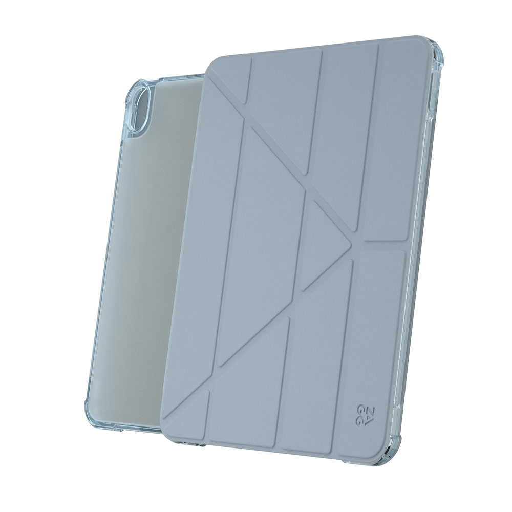 Picture of Apple iPad Air 11 M2 2024 Case | Zagg Hampton Folio Protection Flip Stand Case for iPad Air 11 M2 2024 (Light Blue)