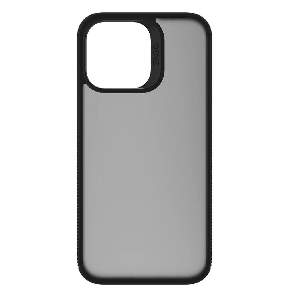 Picture of Apple iPhone 14 Plus 6.7 Case | Zagg Hampton Slim Design Improved Grip Drop Protection Anti Finger Print Case for iPhone 14 Plus 6.7 (Matte Black Tint)