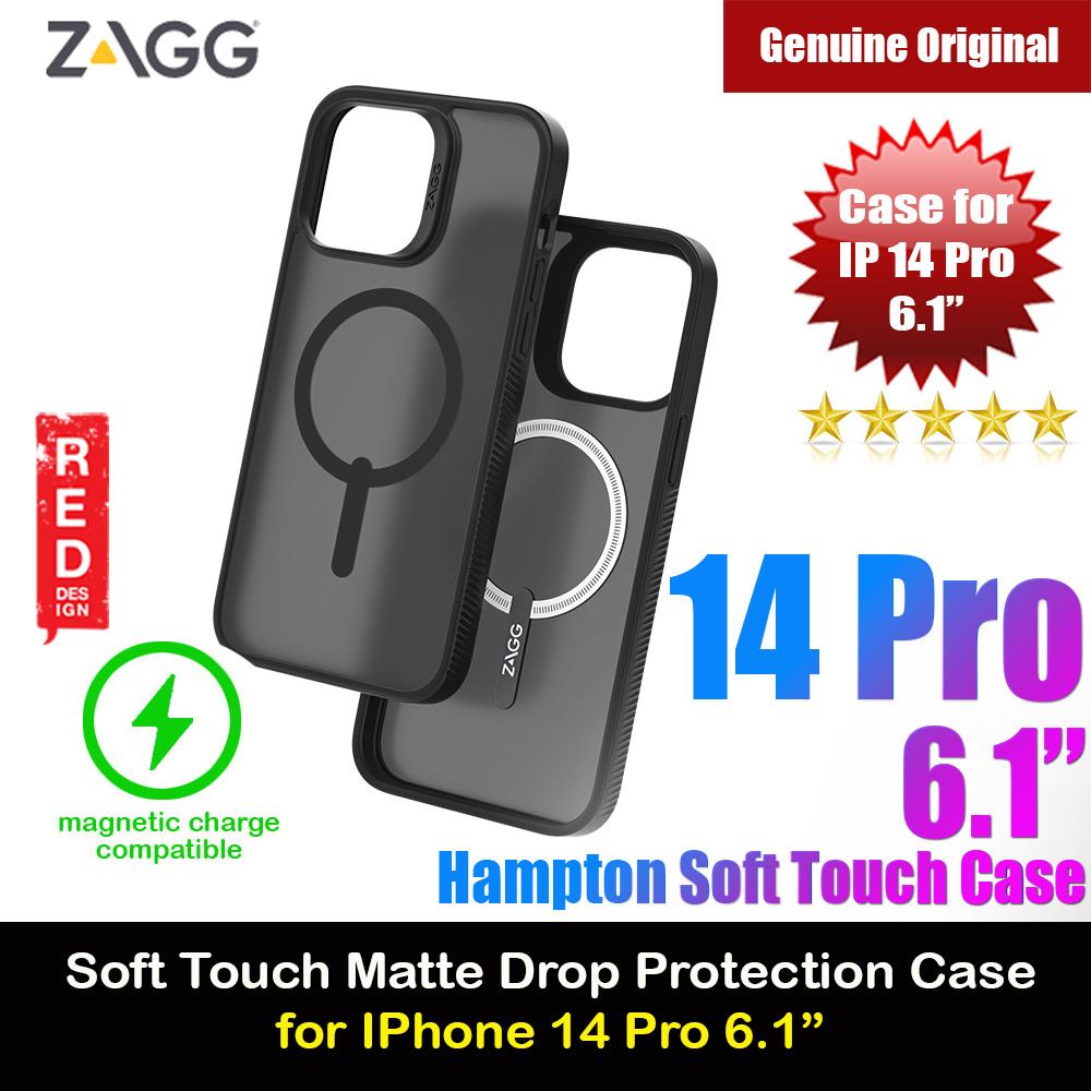 Picture of Zagg Hampton Snap Slim Design Improved Grip Drop Protection Magsafe Compatible Case for iPhone 14 Pro 6.1 (Matte Black Tint) Apple iPhone 14 Pro 6.1- Apple iPhone 14 Pro 6.1 Cases, Apple iPhone 14 Pro 6.1 Covers, iPad Cases and a wide selection of Apple iPhone 14 Pro 6.1 Accessories in Malaysia, Sabah, Sarawak and Singapore 