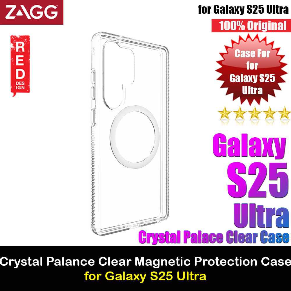 Picture of Zagg Crsytal Palace Snap Case Magnetic Compatible Drop Protection Case Case for Galaxy S25 Ultra (Clear) Samsung Galaxy S25 Ultra- Samsung Galaxy S25 Ultra Cases, Samsung Galaxy S25 Ultra Covers, iPad Cases and a wide selection of Samsung Galaxy S25 Ultra Accessories in Malaysia, Sabah, Sarawak and Singapore 