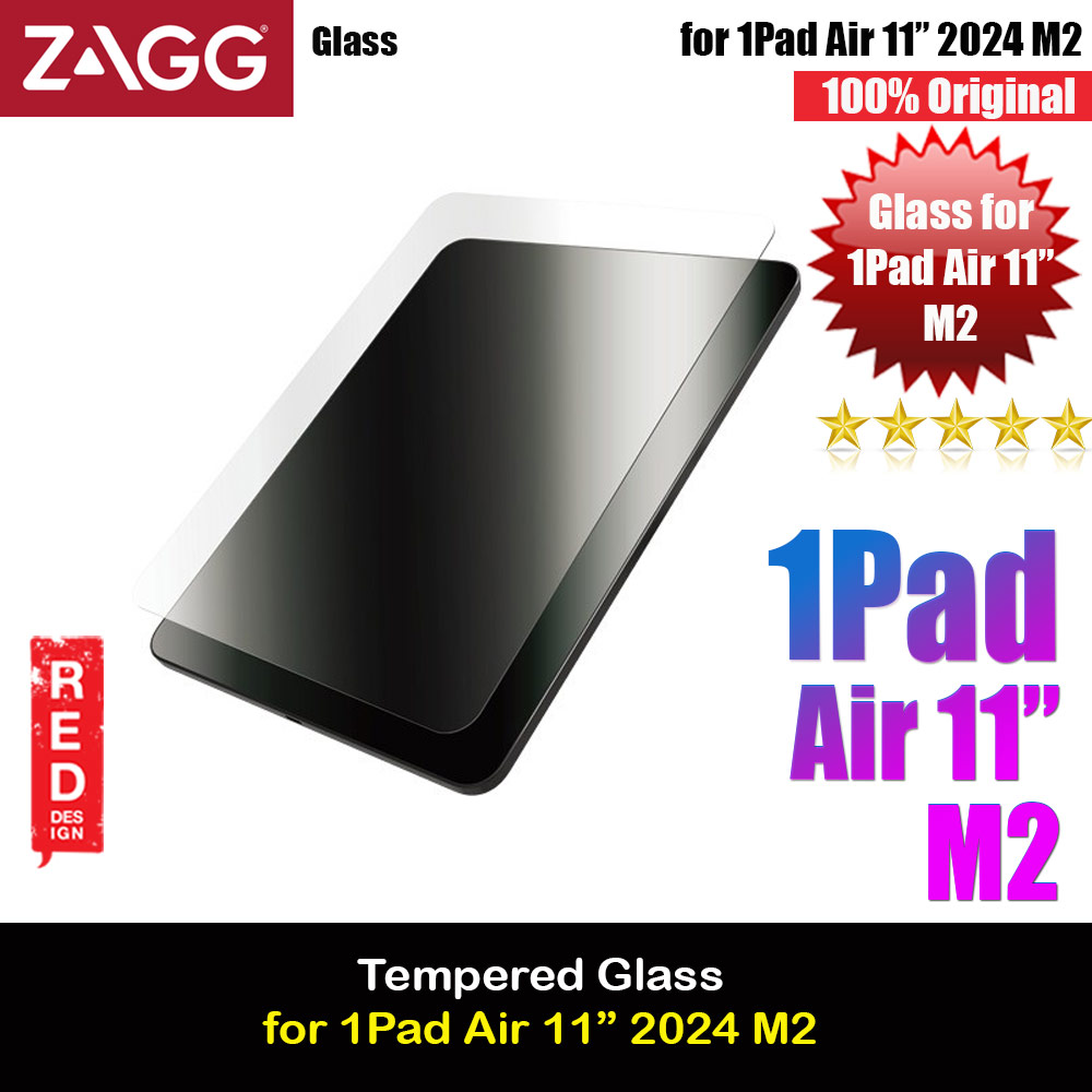 Picture of Zagg Tempered Glass with Easy Installer Helper for iPad Air 11 M2 2024 (Clear) Apple iPad Air 11 M2 2024- Apple iPad Air 11 M2 2024 Cases, Apple iPad Air 11 M2 2024 Covers, iPad Cases and a wide selection of Apple iPad Air 11 M2 2024 Accessories in Malaysia, Sabah, Sarawak and Singapore 